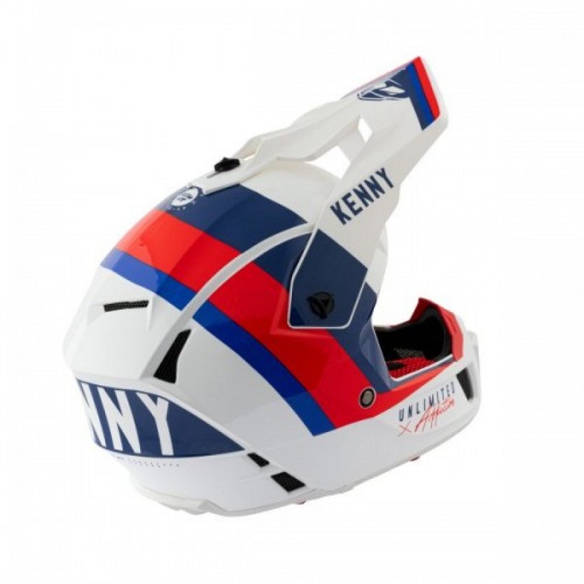 Шолом KENNY PERFORMANCE ADULTE 2021 WHITE-BLUE-RED