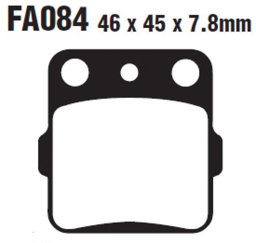 Комплект синтетичних гальмівних колодок EBC FA084R