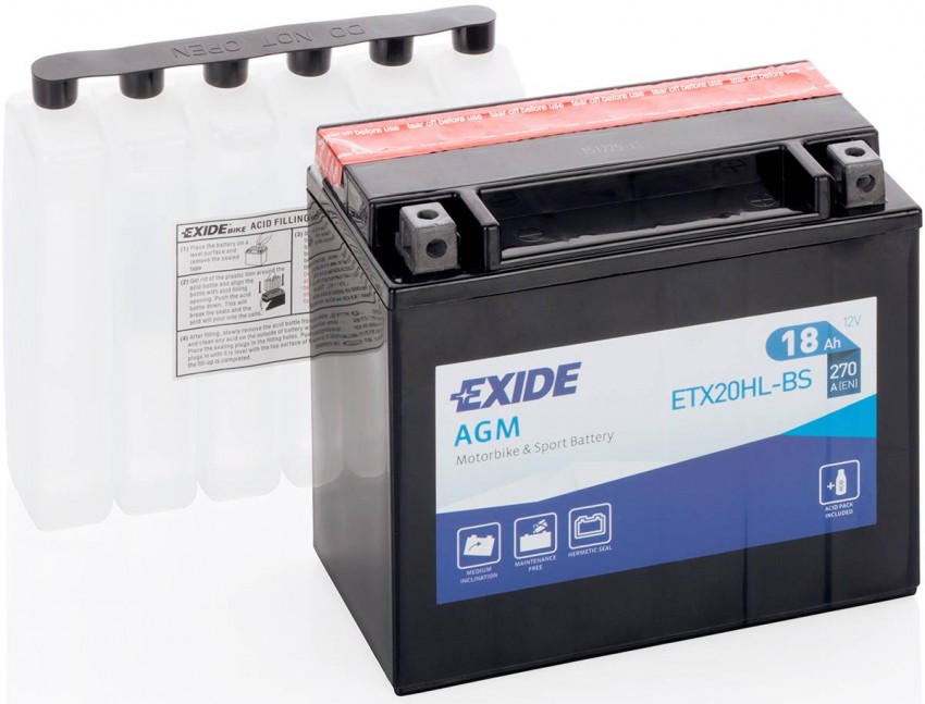 Акумуляторна батарея EXIDE ETX20HL-BS = YTX20HL-BS
