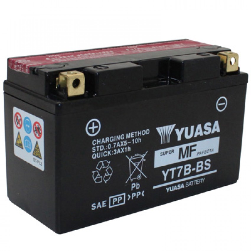 Акумулятор YUASA YT7B-BS 6,8Ah 110A