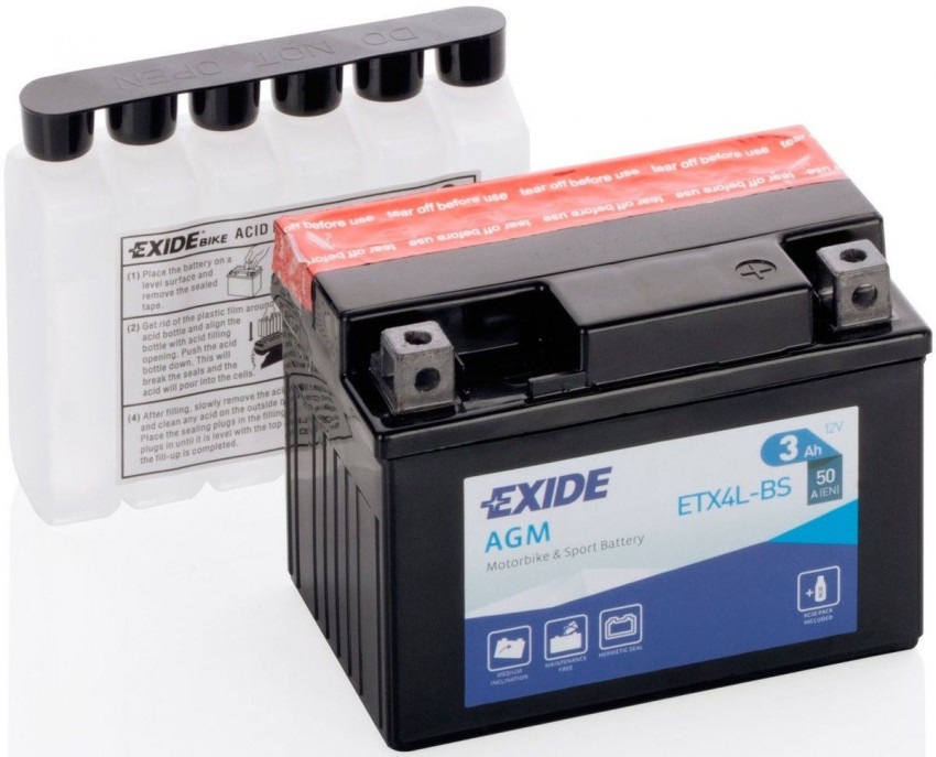 Акумуляторна батарея EXIDE ETX4L-BS = YTX4L-BS