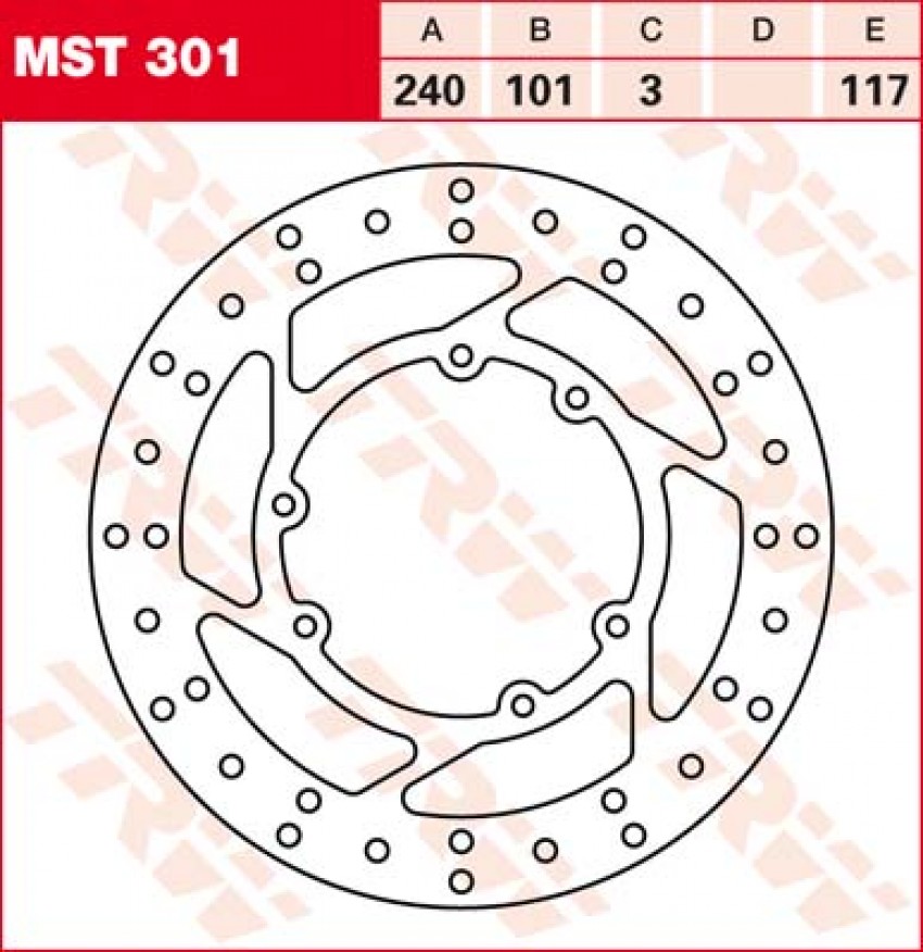 Гальмівний диск LUCAS MST301